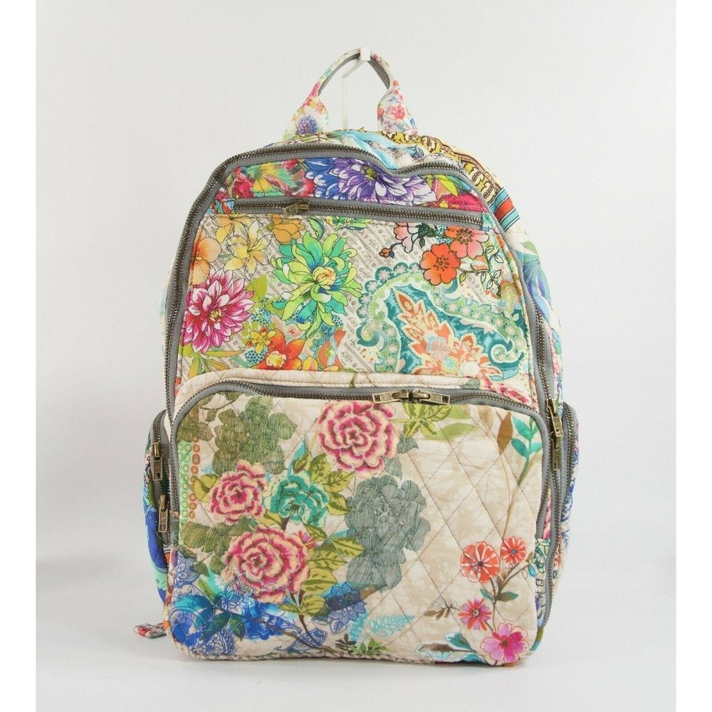 Johnny Was Floral Quilted Dreamer Large Backpack